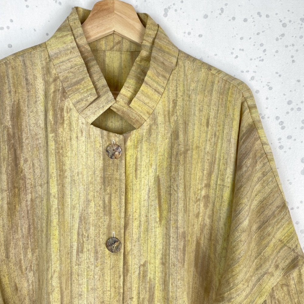 Fridaze Linen Button Front Jacket 0x - image 4